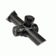 Sniper 6-24x50mm Rifle Scope w/ Front AO Adjustment, RGB Tri-Illumination Mil Dot,, Black LT6-24x50AOL