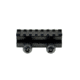 Sniper 7 Slot Riser Rifle Scope Mount w/ See Through Hole for Picatinny/Weaver, Black MRSSM7, EDEMO1