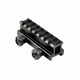 Sniper 7 Slot Riser Rifle Scope Mount w/ See Through Hole for Picatinny/Weaver, Black MRSSM7, EDEMO1