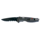 SOG Knives TFSA-97 Flash I - Partially Serrated Black TiNi Folding Knife