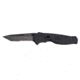 SOG Knives TFSAT-98 Flash II - Tanto Black TiNi Partially Serrated Folding Knife