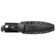 SOG SEAL Pup Elite 9.5 inch Fixed Blade Knife, Partially Serated Edge, Clip Point, AUS-8, Hardcased Black TiNi Blade, Black Handle, Kydex Sheath, E37T-K