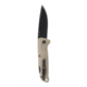 Sog SOG Adventurer LB Lock Back Knife FDE Tan Polymer 3" Black, Tan, 5Cr15MoV, adult, BHQ-210660