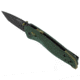 SOG Specialty Knives &amp; Tools Aegis AT Folding Knives, 3.13in, Straight Edge, Cryo D2 Steel, Drop Point, Forest, GRN Handle, SOG-11-41-13-41