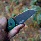 SOG Specialty Knives &amp; Tools Aegis AT Folding Knives, 3.13in, Straight Edge, Cryo D2 Steel, Drop Point, Forest, GRN Handle, SOG-11-41-13-41