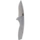 SOG Specialty Knives &amp; Tools Aegis FLK 2.0 Folding Knife, 3.5in, Stainless Steel, Drop Point, Stainless Steel Stonewashed Handle, SOG-14-41-03-43