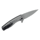 SOG Specialty Knives &amp; Tools Aegis FLK 3.38in Folding Knife, Stonewashed Drop Point Blade, Stainless Steel, 14-41-02-42