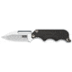 SOG Specialty Knives &amp; Tools Instinct Mini Fixed Blade Knife, 1.9in, 5Cr15MoV Blade, Clip Point, Black, Silver, Stainless Steel and G10 Handle, Silver, SOG-NB1002-CP