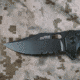 SOG Specialty Knives &amp; Tools Seal XR Folding Knife, 3.9in, Partially Serrated Edge, S35VN Steel, Clip Point, Black, GRN Handle, SOG-12-21-05-57