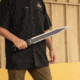 SOG Specialty Knives &amp; Tools Phantom Strike Machete Fixed Blade Knife 17.6inch Spear Point 420 Black Blade Glass Reinforced Nylon Grn Handle Black