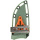 SOG Specialty Knives &amp; Tools TELLUS FX Knife, 4.2in, CRYO 440C Stainless Steel, Full Tang, Fixed Blade, Glass-Reinforced Nylon Handle, Olive Drab, 17-06-01-43