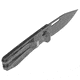 SOG Specialty Knives &amp; Tools Ultra XR XHP Folding Knives, 2.8in, Straight Edge, CTS XHP Steel, Spear Point, Blackout, Carbon Fiber Handle, SOG-12-63-05-57