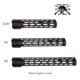Sons of Liberty Gun Works M89 Drive Lock Rail M-LOK, 10.5in, Includes Steel QD Socket, Black, M89-10.5