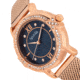 Sophie And Freda Reno Bracelet Watch w/Swarovski Crystals, Rose Gold/Navy, One Size, SAFSF5405