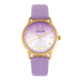Sophie And Freda San Diego Leather-Band Watch, Purple, One Size, SAFSF5104
