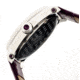 Sophie And Freda SF2605 Siena Ladies Watch, Plum Leather Band, Silver Case SAFSF2605