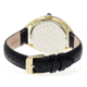 Sophie And Freda SF2906 Austin Ladies Watch, Black Leather Band, Gold Case SAFSF2906