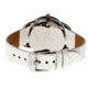 Sophie And Freda SF3206 Lancaster Ladies Watch, White Leather Band, Silver Diamond Encrusted Case, White Face SAFSF3206