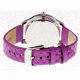 Sophie And Freda SF3208 Lancaster Ladies Watch, Purple Leather Band, Silver Diamond Encrusted Case, Purple Face SAFSF3208