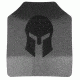 Spartan Armor Systems AR500 Omega Steel Core Body Armor Shooters Cut Set Of Two, Atc, Base Coat, Black, 10x12 SAS-AR5001012-ATC