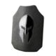 Spartan Armor Systems AR550 Shooters Cut Body Armor, Black, 11x14, ATC, Base Coat, Set of Two, SAS-5501114, SAS-5501114-ATC, SAS-5501114-ATC