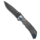 Spartan Blades Spartan Blades Harsey Folder Frame Lock Knife Memento Mori 4" C.N. Damascus, Gray, Damascus, adult, BHQ-200591