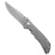 Spartan Blades Spartan Blades Harsey Folder Frame Lock Knife Titanium 3.8" Stonewash SF5SW, Gray, CPM S45VN, adult, BHQ-82118