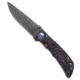 Spartan Blades Spartan Blades Mini Harsey Folder Frame Lock Storm Watch Custom 3.25" Damascus, Bronze/Purple, Damascus, adult, BHQ-193321