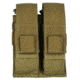 Specter Gear Belt Mounted Double Universal Pistol Magazine Pouch, Fits 2in Duty and Tactical Belts, Vertical Draw, Coyote, 897 COY