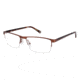 Sperry Top-Sider Finn Single Vision Prescription Eyeglasses - Frame MATTE BLACK/BLK, Size 55/17mm SPFINN02