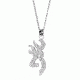 Spg International Spg Browning Necklace Buckmark Logo Clear Rhinestones