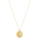Spg International Spg Browning Necklace Buckmark Logo Hammered Gold Plated