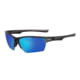 Spiderwire SPW009 Sunglasses, Matte Grey Frame, Blue Mirror Grey Base Lens, SPW009 CGYSMKBLU