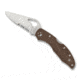 Spyderco Byrd Meadowlark2 Blue Frn Plainedge, Brown, BY04PSBN2