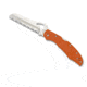 Spyderco Byrd Orange Cara Cara 2 Serrated Folding Lockback Knife, BY17SOR2