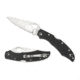 Byrd by Spyderco Cara Cara 2 Folding Knife, 95 mm, Stainless Steel Plain Blade, G-10 Black Handle, BY03GP2
