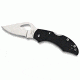 Byrd Robin 2 Folding Knife, 2.4 in, Stainless Steel Plain Blade, Black G-10 Handle, BY10GP2