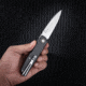 SRM Knives Qrick Linerlock Blk G10/CF, SRM408LKB