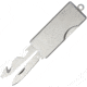SRM Knives Sanrenmu 4115 Mini Tool, 2.25in Closed, SS Handles, Keyring L Bottle Opener L Belt/Cord Cutter L Small Blade, K062N