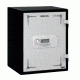 Stack-On Personal Safe, Electronic Lock, 90-Minute/1700 Degree Fire Rated, Matte Black/Silver, Silver/Black, Medium PSF-817K