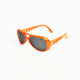 Stage Flyman  Sunglasses  Neon Orange Frame Mirror Smoke Lens STG2654N