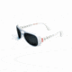 Stage Flyman Sunglasses White Frame Mirror Smoke Lens STG2654W