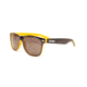 Stage Rebel Sunglasses Black Frame Yellow Accent, Smoke Lens STG8001BY