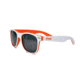 Stage Rebel Sunglasses White Frame Orange Accent, Smoke Lens STG8001WO