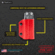 StatGear Kydex Sheath for Leatherman Wingman &amp; Sidekick, Carbon Fiber Red, LWING-CF-RED
