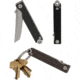StatGear Pocket Samurai Linerlock Folding Knife, 2.63in Closed, 2in Satin 440C SS Tanto Blade, Black Textured Aluminum Handle, Thumb Stud, Pocket Clip, Will Fit On Keyring, PKT-AL-BLK