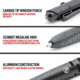 StatGear Skrawl Bolt-Action Tactical Pen, Black, SKRAWL