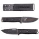 Steambow K2 3.94in Fixed Blade Knife, Polymer, Black, 0000757