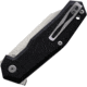 Steel Will Tenet 2 Black Folding Knife, 4.5in Closed, 3.5in Satin D2 Tool Steel Blade, Black G10 Handle, SWF31-01