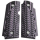 Stoner CNC Kimber Micro Carry .380 ACP Spartan G10 Gun Grips, Lavender Black, Ambi, STO-KM .380-SP-AM-LRB